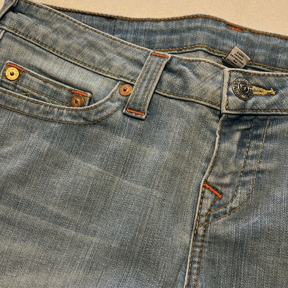 True Religion Mid Cut Off Women's Denim Shorts - Picture 5 of 9